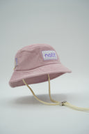 Bob pour enfant Natif classique couleur rose ou violet, lacets réglables, en coton pour un style surf