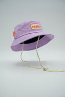 Bob pour enfant Natif classique couleur rose ou violet, lacets réglables, en coton pour un style surf