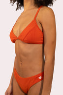 Maillot de bain pour femme haut de bikini couleur violet ou rouge pour la plage ou la piscine