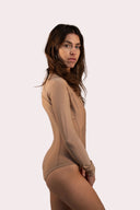 Lycra pour natif femme Natif heart, marron, avec un indice UPF 50% pour rester au soleil et dans l'eau en toute sécurité