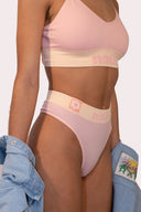 Sous-vêtements brassière pour femme en nylon, avec un style flower de la marque de vêtements Natif, en couleur rose ou vert