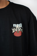 T-shirt Natif Al Dente noir avec des couleur rouge