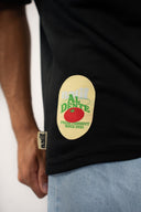 T-shirt Natif Al Dente noir avec des couleur rouge