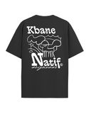 T-shirt Natif noir en coton pour la collaboration avec Kbane