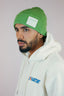 bonnet vert pour l'hiver en coton et au style snow pour adultes