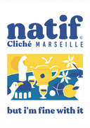 Carte postale au format A6 inspirée par les clichés incontournables de Marseille. Idéale pour envoyer vos vœux ou partager un souvenir de la Cité Phocéenne.