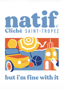 Carte postale format A6 inspirée par les clichés intemporels de Saint-Tropez. Parfaite pour envoyer vos vœux ou créer une ambiance méditerranéenne chez vous.