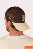 Casquette trucker porquerolles marron, avec filet, de la marque de vêtement Natif