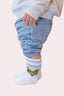 Chaussettes pour enfants Miami de Natif, couleur blanc en coton bio, avec un design rétro vintage.