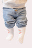 Paire de chaussettes Natif sunshine, avec un soleil rouge, style surf en coton bio pour les enfants