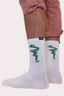 Chaussettes Natif snake tatoos avec son serpent stylé, couleur blanc en coton, pour avoir le style Natif jusqu'aux pieds.