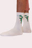 Chaussettes Natif snake tatoos avec son serpent stylé, couleur blanc en coton, pour avoir le style Natif jusqu'aux pieds.