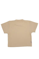 T-shirt crop fit de couleur rose avec un style surfeur de la marque natif