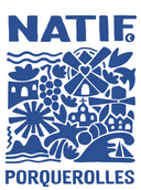 Cartel de la isla de Porquerolles