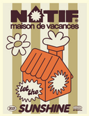 Affiche Maison de Vacances 50x70 cm Évadez-vous avec cette affiche incontournable qui capture l'essence de la détente estivale.
