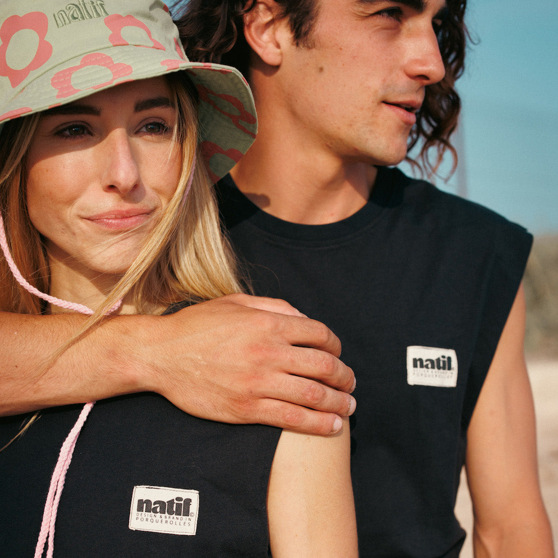 Débardeur Natif pour homme et femme en noir