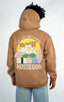 hoodie zip natif marron hossegor