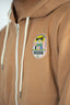 hoodie zip natif marron hossegor