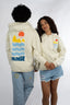 Hoodie zip natif blanc medes