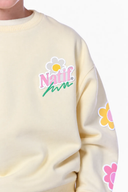 Sweat loose enfant flower supply original