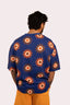 T-shirt pour homme et femme au style surf et solaire, en lin et couleur bleu, de la marque de vêtements Natif