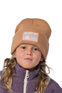 Bonnet enfant motif maison de vacances