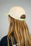 Casquette coton pour homme et femme avec une couleur cannoli cream et vert pour un style good vibes avec la marque de vêtements Natif