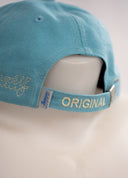 Casquette Natif bleu pour les enfants avec système de réglage et une broderie blanche