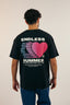 T-shirt endless summer en noir avec un coeur rouge de la collection hiver Natif