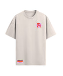 T-shirt natif enfant coupe large de couleur blanc