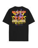 T-shirt natif enfant coupe large de couleur noir
