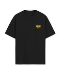 T-shirt natif enfant coupe large de couleur noir