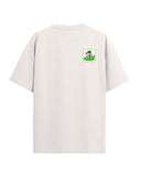 T-shirt natif enfant coupe large de couleur blanc