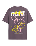 T-shirt natif enfant coupe large de couleur violet