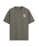 T-shirt natif enfant coupe large de couleur vert