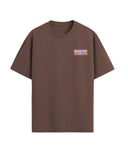 T-shirt natif enfant coupe large de couleur marron