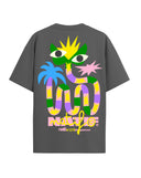 T-shirt natif enfant coupe large de couleur Noir