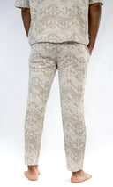 Pantalon jacquard pour homme, couleur beige, style surf et ethnique avec un confort unique et des good vibes