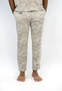 Pantalon jacquard pour homme, couleur beige, style surf et ethnique avec un confort unique et des good vibes
