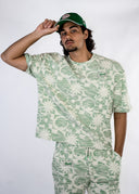 T-shirt style jacquard pour homme avec des motifs ethniques dans le style surf de la marque de vêtements Natif