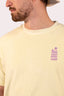 T-shirt matière éponge Mèdes Porquerolles, pour homme, couleur jaune rouge ou vert.