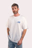 t-shirt natif x peyo, collaboration, coton bio et couleur blanc en version unisexe