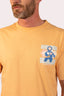 T-shirt Natif human made peach porté par un homme
