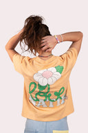 T-shirt femme natif love couleur peach