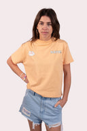 T-shirt femme natif love couleur peach