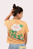 T-shirt femme natif love couleur peach