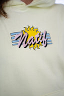 Hoodie Natif jaune Miami avec des palmiers et un soleil