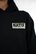 Hoodie à capuche Natif Noir pour porquerolles