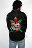 Veste en jean artistic lover noir et rouge