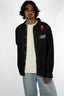 Veste en jean artistic lover noir et rouge